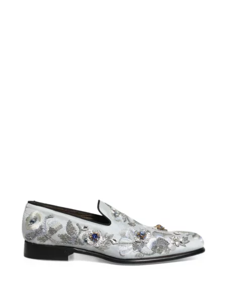 Loaferice Dolce & Gabbana s cvjetnim printom bijela