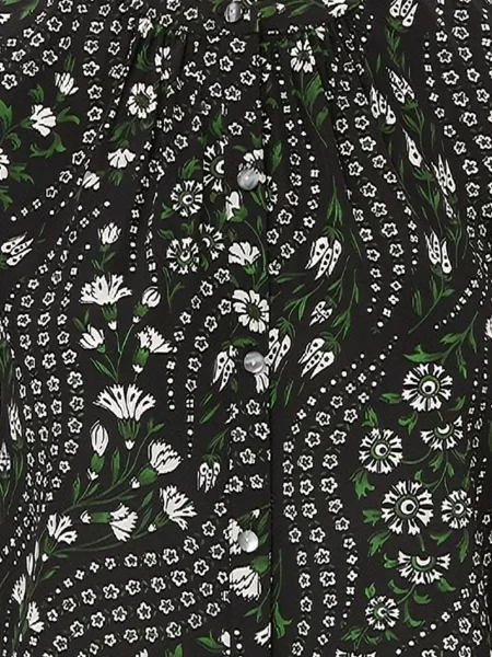 Bluză Veronica Beard cu model floral cu imagine negru