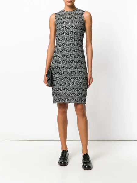 Krajkové oblekové šaty bez rukávů Comme Des Garçons Pre-owned bez rukávů zelené