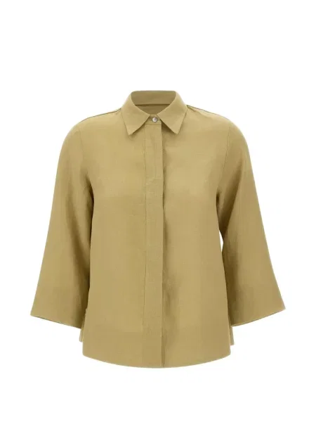 Koszula Elena Miro' z rękawami 3/4 zielona