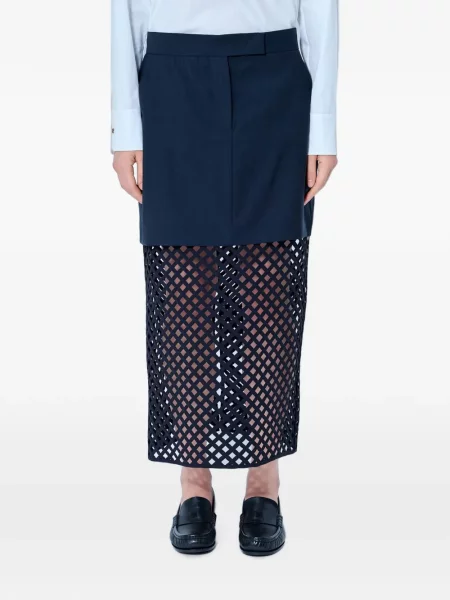 Fustă midi Max Mara albastru