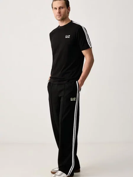 Emporio Armani tričko pánske s elastanom čierna