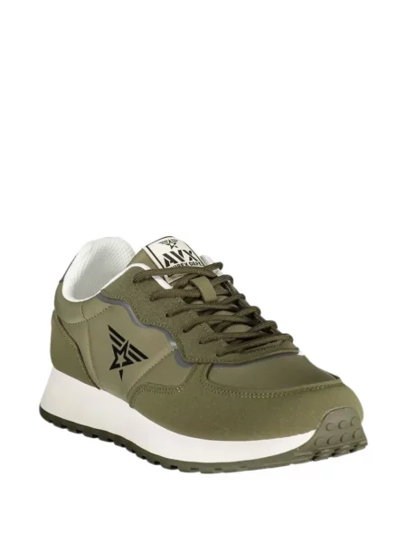 Sneakerși Avirex cu imagine verde
