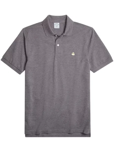 Polo Brooks Brothers cu broderie gri