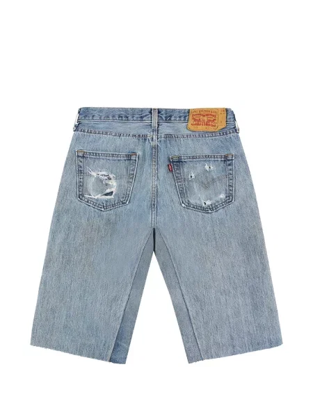 Pantaloni scurți din denim Barriers albastru