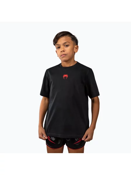 Gyermek póló Venum Attack Cotton black/red. Méret: M fekete