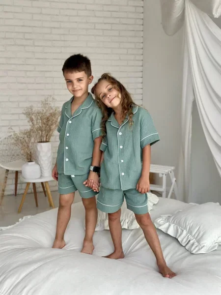 Детская пижама Cosy зеленая