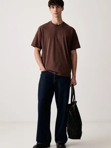 Guess Jeans tricou pentru bărbați din maro