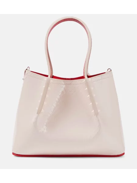 Geanta de piele Christian Louboutin din piele maro