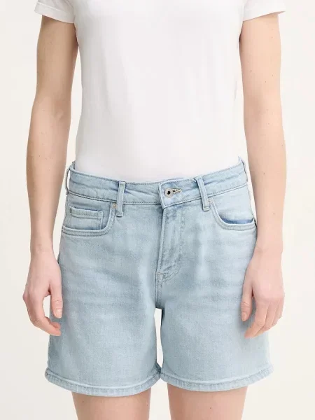 Τζιν σορτς Pepe Jeans FITTED SHORT HW MARY μπλε