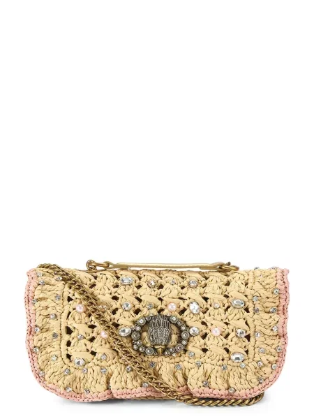 Kurt Geiger London klasična torbica Chelsea SM Ruffle rumena