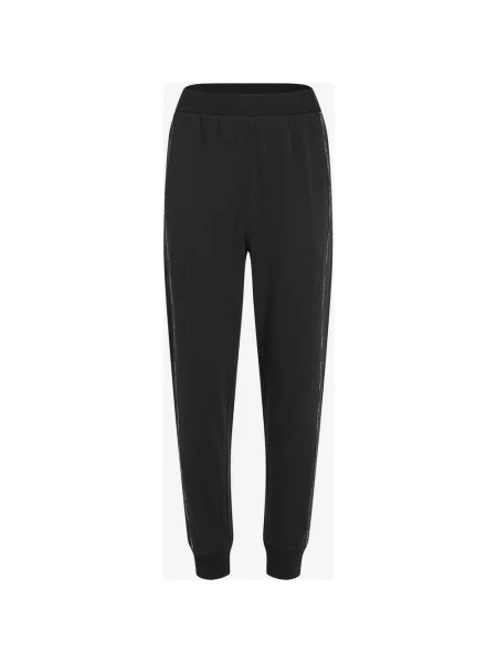 Spodnie długie Calvin Klein Sport Stripe Logo M czarne