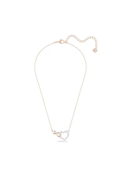 Swarovski Naszyjnik Infinity różowy