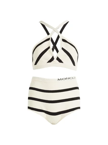 Stroj kąpielowy dwuczęściowy Moncler w paski