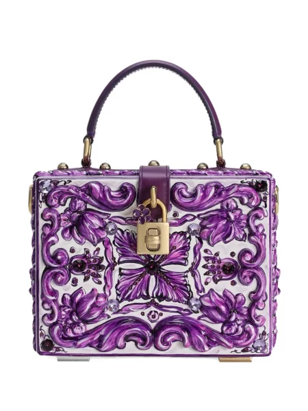 Geantă Dolce & Gabbana cu model floral violet