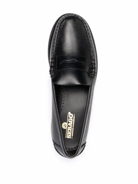 Pantofi loafer Sebago din piele slip-on negru