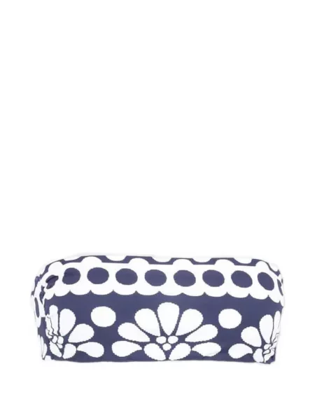 Top Farm Rio cu model floral cu imagine albastru