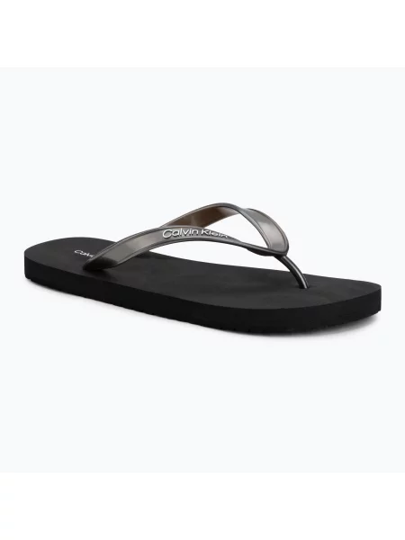 В'єтнамки Calvin Klein Tpu Metallic triple black чорні