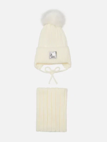 YUKI Шапка/шарф Для дівчаток Молочний 
