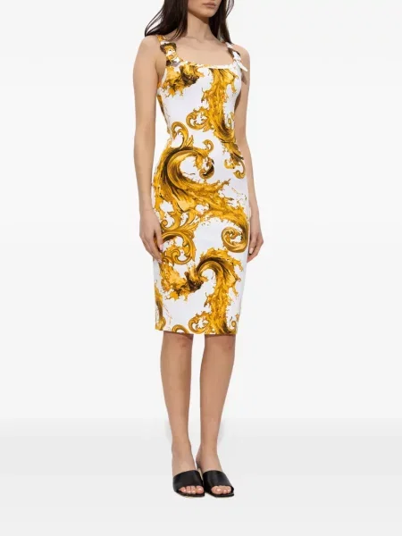 Sukienka jeansowa Versace Jeans Couture biała