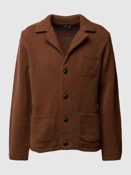 Kurtka z dzianiny o kroju regular fit z nakładaną kieszenią na piersi Maerz Muenchen