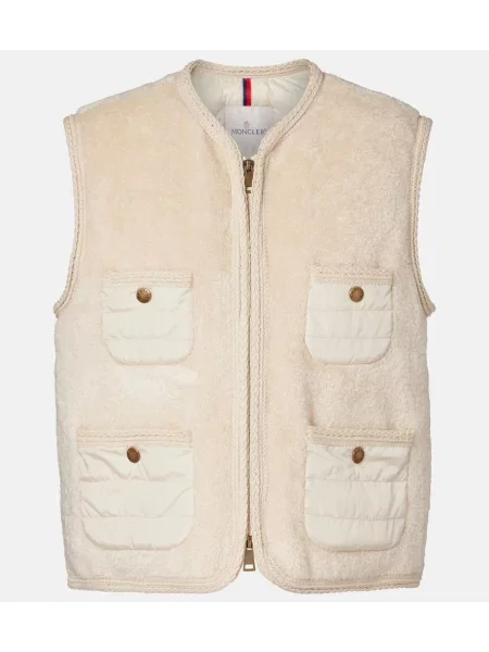 Kamizelka puchowa Moncler beżowa