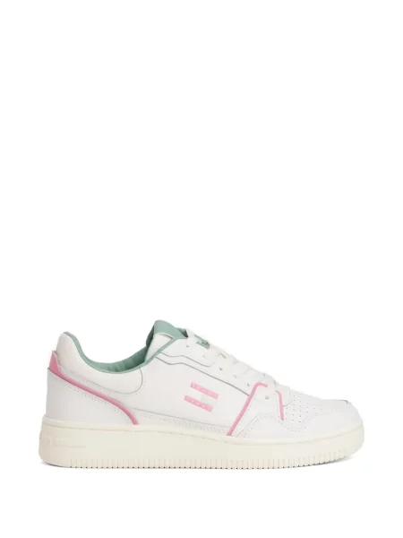 Sneakerși Tommy Hilfiger cu autograf alb