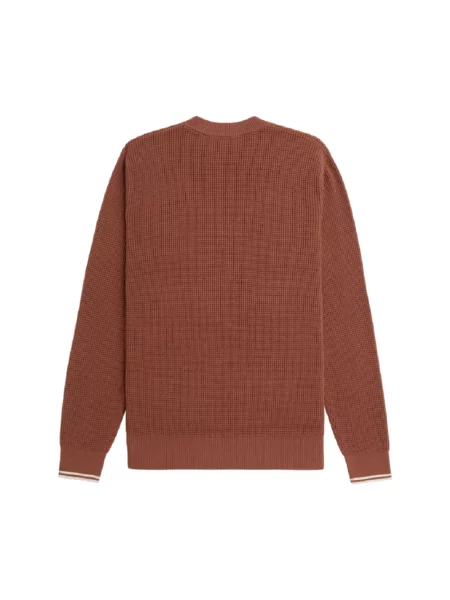 Sweter Fred Perry brązowy