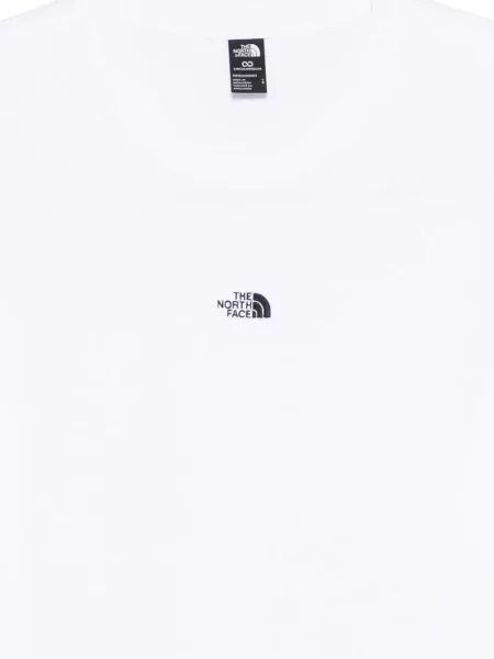 Tricou The North Face cu broderie alb