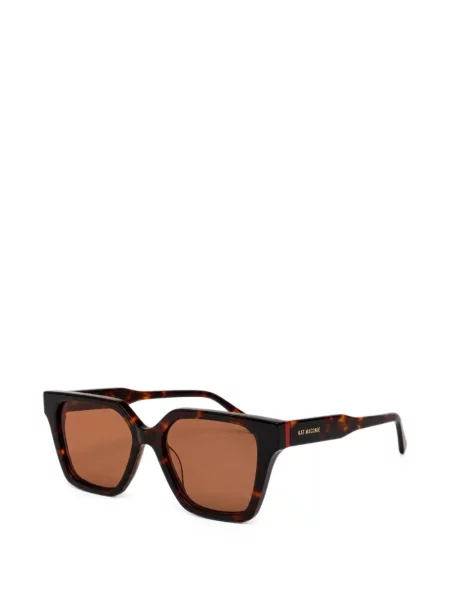 Ochelari de soare Kat Maconie cu imprimeu geometric maro