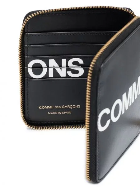 Peněženka Comme Des Garçons Wallet s potiskem černá
