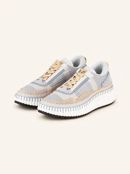 Chloé Sneakersy Nama grau żółte
