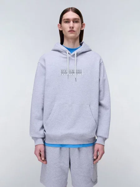 Худи Napapijri с автографом серое