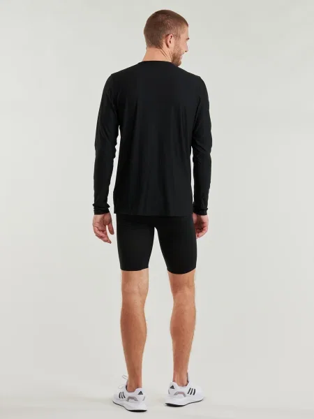 Bežecké tričko s dlhými rukávmi Adidas čierna