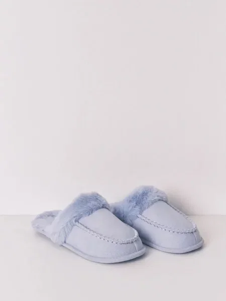 Pantofle women'secret MIX AND MATCH TIE AND STRIPES fialová