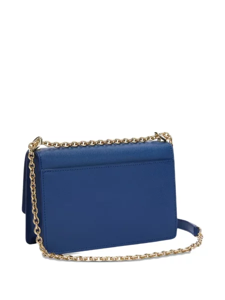 Geanta de piele Furla din piele albastru