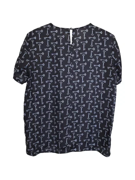 Bluză Max Mara cu imagine albastru