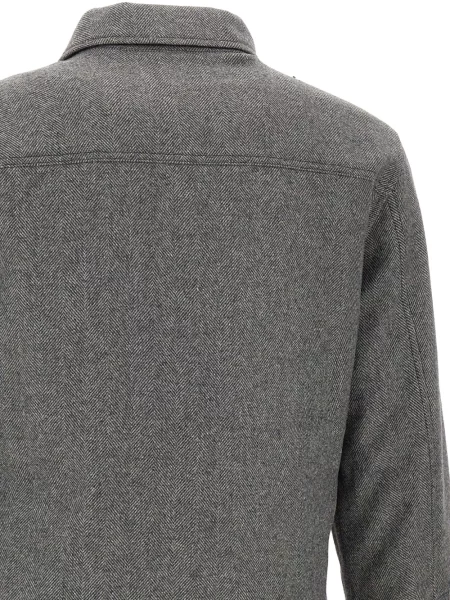 Яке Woolrich с десен рибена кост сиво