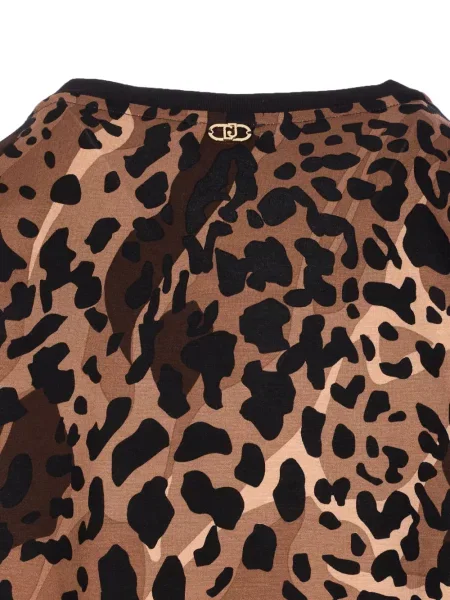 Pulover Liu Jo cu imagine cu model leopard maro