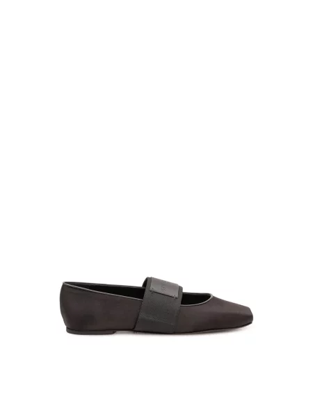 Balerinki Givenchy skórzane czarne