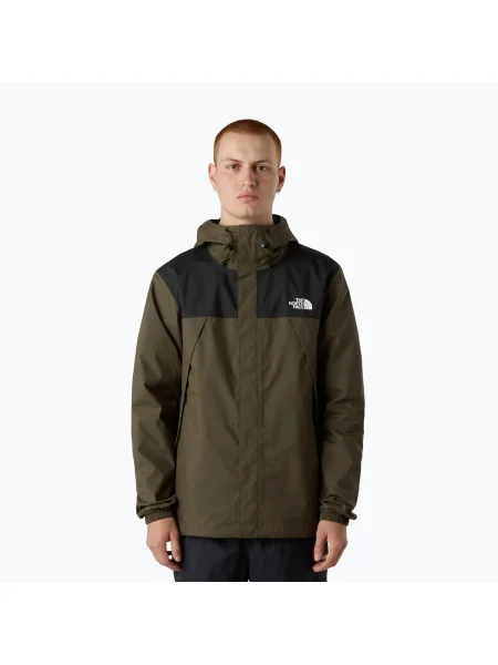 Kurtka z nadrukiem z logo model ANTORA' The North Face oliwkowa