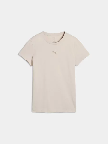 Футболка PUMA Ess Cat Logo Tee комбінований верх бежевий