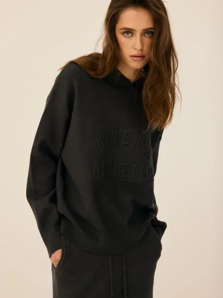 Светр DIVERSE Ath Klovert графіт віскоза/поліестер