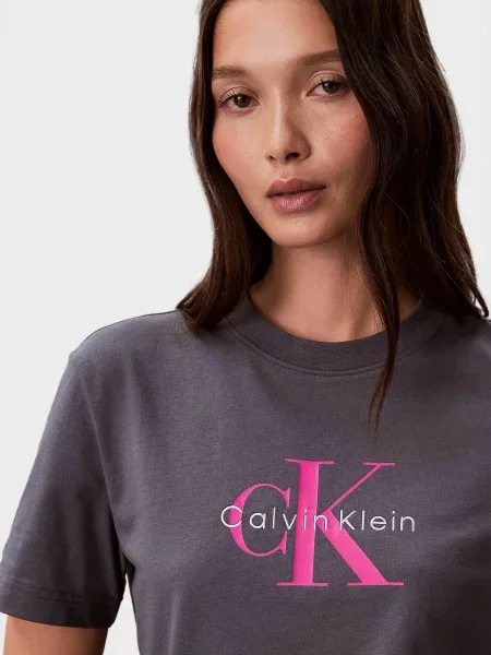 Класична футболка Calvin Klein Jeans сіра