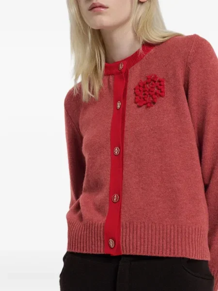 Cardigan Barrie cu broderie din cașmir