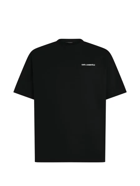 Tricou Karl Lagerfeld cu autograf negru
