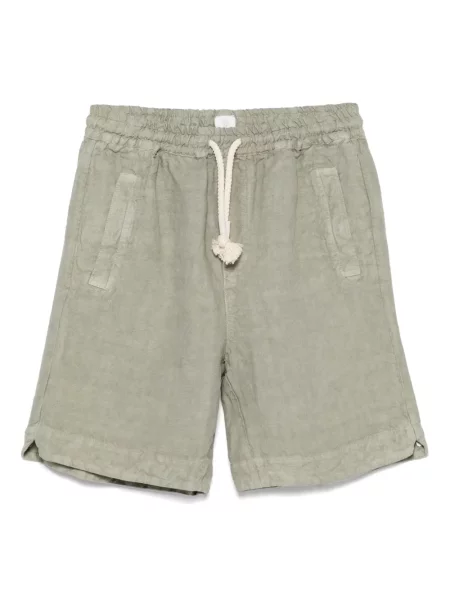 Lanene kratke hlače Eleventy zelena