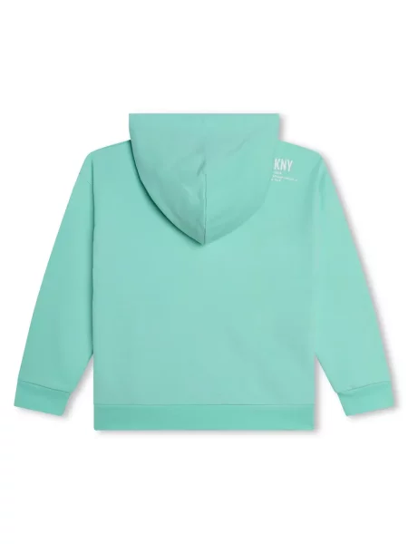 Bluza z kapturem dziecięca Dkny zielona