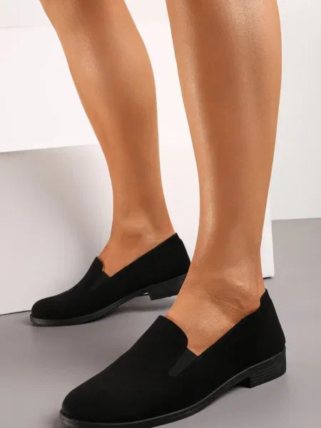 Mocasini Eleganti din Camos Dinamic Artificial Wiallara negri