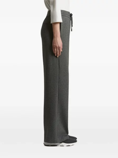 Pantaloni Peserico alergare cu cordon gri
